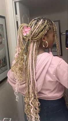 Chic Natural, Twisted Hair, Blonde Braids, Braided Hairstyles For Teens, Pelo Afro