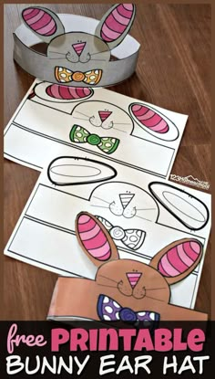 printable bunny ear hat for kids to make