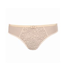 The front is created entirely from Leavers lace combined with a soft, light tulle running along the hips and buttocks for an ultra-silky sensation. The decorative waistband completes the look and enhances the understated, well-dressed style. Style#: 03205 Style: Bikini Panty Fabric: 64% Polyamide, 22% Elastane, 14% Cotton Design: Stunning Leavers lace to match the Allure bra, with a sheer back. Comfortable for every day, and perfect for special occasions. Fit and Tips: Fits true to size. Panty Design, Bra Brands, Sport Chic, Design Collection, Soft Light, Well Dressed, Chic Design, Brand You, Bra Sizes