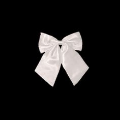 a white bow on a black background