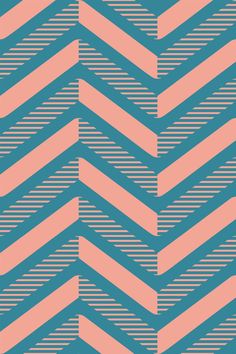 an abstract chevron pattern in pink and blue