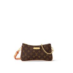 LOUIS VUITTON® - Liv Pochette - Monogram Louis Vuitton Mini Bag, Louis Vuitton Eva Clutch, Pochette Louis Vuitton, Lv Pochette, Handbags Louis Vuitton, Trunk Bag, Spring Sandals, Woman Bags Handbags, Leather Denim