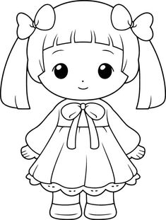 Cute Girly Coloring Sheets, Doll Drawing For Kids, Princesses Coloring, Princess Drawing For Coloring, Colouring Sheets Princess, Farm Coloring Pages, Teddy Bear Wallpaper, Art Sketches Doodles