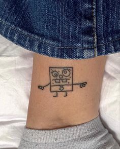 Spongebob Tattoo, Tato Flash, Shape Tattoo, Geometric Tattoos, Weird Tattoos, Pattern Tattoo