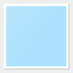 a white frame with a light blue background