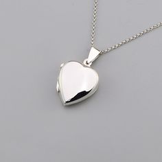 20mm Flat Heart Pendant Necklace Silver Chain Jewelry, Heart Shape Locket Necklace, Silver Necklace CODE: PNK50 Metal: 925 Sterling Silver Locket size: 20mm W x 30mm H Chain Length: 16 Inch, 18 Inch Chain Extension: 1.5 Inch Finishing: Silver Weight: 3.91 Gram Price Per Piece This beautiful 925 Sterling Silver Heart Locket Necklace would be a perfect gift for that special someone in your life Buy necklace for your wife, daughter, sister, or best friend,  and know that without a doubt you have pu Heart Shape Locket, Locket Necklace Silver, Heart Pendant Necklace Silver, Silver Chain Jewelry, Sterling Silver Locket, Silver Locket, Jewelry Heart, Pendant Necklace Silver, Heart Locket Necklace