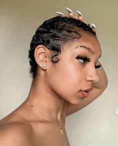 Curly Buzz Cut, Hair Stages, Big Chop Natural Hair, Waves Haircut, Finger Waves Short Hair, Short Natural Curly Hair, Cute Natural Hairstyles, Twa Hairstyles, Curly Hair Women