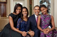 A great portrait poster of The Obamas: Barak, Michelle, Malia, and Sasha. America's First Family :) Ships fast. 11x17 inches. Famous Celebrity Couples, Sasha Obama, Malia Obama, Richest Celebrities, Cute Celebrity Couples, Real Parents