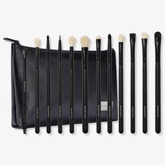 Brand New Morphe 12-Brush Collection For Perfect Eyeshadow Application! Comes With Morphe Brand Faux Leather Bag. Each Brush Is Individually Sealed In Plastic Wrap Inside The Black Bag. Ask Any Questions! B16 Eyes Game, Eye Brushes Set, Morphe Brushes, Natural Brows, Makeup Needs, Flat Brush, Concealer Brush, For Your Eyes Only, Eye Brushes