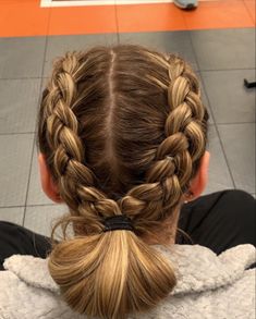 Gymnastics Meet Hair, Football Hairstyles, Tennis Hair, Cute Volleyball Hairstyles