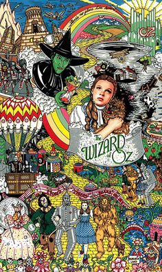 the wizard's poster is shown with many different characters and their names on it