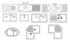 a line drawing of different types of mail envelopes