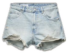 Ripped Denim Shorts, Career Woman, Beauty Sale, Ripped Denim, Short En Jean, Massimo Dutti, Metal Buttons, Shorts With Pockets, High Waisted Shorts