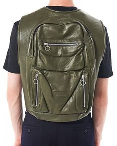 Vest For Men, Brown Vest, Leather Backpack, Backpacks, For Men, Leather, Quick Saves