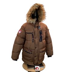 Nwt Canada Weathergear Faux Fur Hooded Parka Coat Features: * Full Zip Front Closure * Detachable Faux Fur Hood Trim * Fleece- Lined Hood * Storm Flap With Snap Closure * Ribbed Interior Storm Cuffs For Extra Warmth * Two Large Front Storage Pockets With Snap Flap Closures * Two Chest Zip Pockets With Vertical Zippers * One Decorative Chest Flap On Right Side * Hook And Loop Flap Closure For Neck * Interior Pocket With Hook And Loop Closure * Black Poly Lining * Storage Pocket On Left Upper Fore North Face Hyvent Jacket, Functional Parka With Double-lined Hood, Beige Parka With Double-lined Hood For Cold Weather, Cold Weather Parka With Double-lined Hood, Fitted Parka With Double-lined Hood For Outdoor, Military Parka With Detachable Hood For Cold Weather, Aztec Hoodie, Rain Parka, Winter Parka