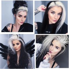 Κούρεμα Bob, Hair Color Underneath, Long Hair Wigs, Dyed Hair Inspiration, Fishtail Braid, Pretty Hair Color, Edgy Hair, Hair Color And Cut, Hair Dye Colors