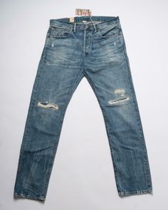 RRL $490 NWT Double RL SP Seas Blue Selvedge Denim Jeans Slim Fit 30X34 USA RRL $490 NWT Double RL SP Seas Blue Selvedge Denim Jeans Slim Fit 30X34 USA Click images to enlarge Description RRL Slim Fit Jeans SP Seas Wash New with Tag 100% Cotton - Selvedge - Sanforized Mid-rise/button fly/five pocket/hidden rivets/slightly tapered leg/suede back waist patch Hand-set, chain-stitched waistband with inserted belt loops for added durability. Button fly with our signature button closure ensures a cons Fitted Rugged Denim Blue Bottoms, Rugged Fitted Denim Blue Bottoms, Distressed Indigo Denim Jeans, Rugged Fitted Jeans With Five Pockets, Rugged Fitted Denim Jeans, Distressed Slim Fit Cotton Jeans, Distressed Slim Fit Jeans, Slim Fit Distressed Cotton Jeans, Distressed Denim Jeans With Standard Cut Leg