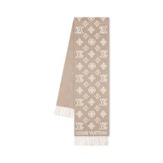 LOUIS VUITTON® - Lv 3d Scarf - Blanc Beige House Icon, Elegant Scarf, Micro Bags, Louis Vuitton Official Website, Elegant Scarves, Monogram Pattern, Louis Vuitton Official, Wallet Pouch, Home Icon