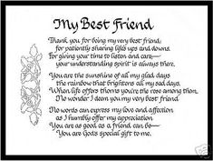 MY BEST FRIEND Matted Calligraphy - Nice Wedding Gift | eBay Letter To My Best Friend On Her Wedding, Letter To Best Friend On Wedding Day, To My Best Friend On Her Wedding Day, Friendship Speech, Best Friend Wedding Speech, Best Friend Wedding Quotes, Poem To My Daughter, Letter To Best Friend, Special Friendship Quotes