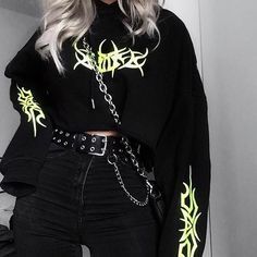 Grunge Style Outfits, Black Clothing