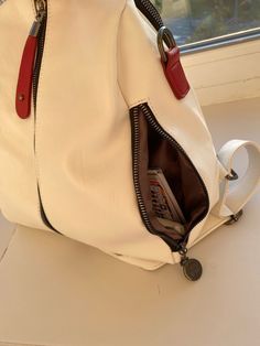 Casual Leather Shoulder Backpack For School, Casual Leather Shoulder Bag Backpack For School, Casual White Leather Backpack Large Capacity, Casual Leather Backpack For On-the-go, Casual White Leather Backpack With Large Capacity, Casual Faux Leather School Backpack, Casual Faux Leather Backpack For School, Casual White Leather Backpack, Casual Faux Leather Backpack For Travel