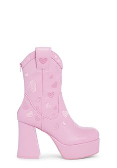 base Platform Cowboy Boots, Space Cowgirl Costume, Pink Cowboy Boots, Punk Pants, Dark In Love, Star Boots, Cowgirl Costume, Concert Fashion, Sugar Thrillz