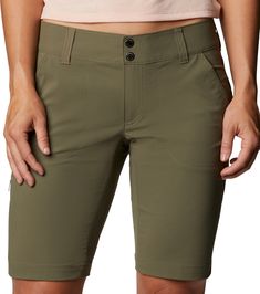 Say hello to the Saturday Trail Long Short, perhaps our most ironically named product.. It's lightweight, straight-legged pant with comfort stretch fabric featuring UPF 50 sun protection and advanced repellency. • Omni-Shield advanced repellency overlay. • Omni-Shade UPF 50 sun protection. • Comfort stretch. • Gusset detail. • Zip-closed security pocket. • Mid rise. • Straight leg. • Active Fit. • Omni-Shield Summiteer Lite 96% nylon / 4% elastane. • Inseam (Inches): 10 or 12 Pink Camouflage, Woodland Camo, White Charcoal, White Caps, New Tyres, Active Shorts, Pink Camo, Long Shorts, Denim Wash