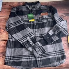 (Nwt) Orvis Men Heavy Weight Flannel Shirt Size Small. Fns No Return No Refund And No Exchange. Please See Picture For More Details And Conditions. Black Winter Outdoor Shirt, Black Long Sleeve Flannel Shirt For Outdoor, Striped Shawl, Flannel Men, Red Plaid Flannel, Flannel Shirts, Linen Casual, Men's Button Down Shirt, Gray Plaid