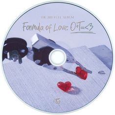 the cd cover for the album formula of love off - 2 is shown with scissors and hearts