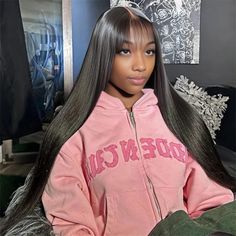 3x1 Middle Part Lace Bone Straight human hair wig with bangs fringe wig human hair bob wigs For Black Model Hairstyles, Pretty Wig, Straight Human Hair Wig, Straight Human Hair Wigs, Brazilian Straight Human Hair, Frontal Wig Hairstyles, Quick Weave Hairstyles, Frontal Hairstyles, Dope Hairstyles