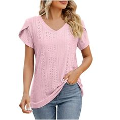 Women Leisure Fashion Printing Lace Short Sleeve Round-Neck Tops Features: 1.100% brand new and high quality. It is made of high quality materials, durable enough for your dwearing 2.Stylish and comfortable design make you more attractive Handsome 3.Great for Daily,I am sure you will like it! 4.Wear these Blouse to keep Fashion and make your life more . 5.Great for Party,Daily,Casual,I am sure you will like it! It's very fashion and make you so beauty. Product Description: Material: Lightweight, Petal Sleeves, Flair Jeans, Petal Sleeve, Long Jeans, Loungewear Women, Stretchy Dress, Loose Blouse, Midi Dress Sleeveless, Dressy Casual