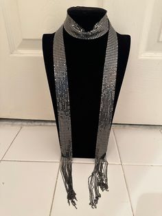 This is a great unmarked gunmetal mesh necklace 1" in the width and 26" in length. Fabulous! Mesh Necklace, Pendant Necklaces, Favorite Jewelry, Necklace Etsy, Jewelry Necklace Pendant, Accessory Gift, Jewelry Necklaces, Display Homes, Mesh