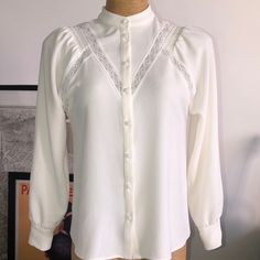 New Never Used Mint Condition Size 36 Armpit To Armpit 19” Length 24”1/2 Cream White, White Shirt, Mint Condition, Button Down Shirt, Mint, Cream, Women Shopping, White, Color