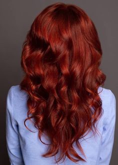 Loreal Hi Color Copper Red, Summer Auburn Hair Color, Burgundy Orange Hair, Intense Red Hair Color, Rich Copper Red Hair, Baby Bangs Long Hair, Ruby Red Hair, Pelo Color Vino