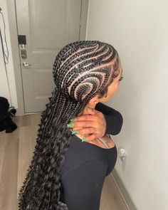 Hairstyles Back To School Braids, Feed In Braids With Curls, Really Short Hair Styles, Back To School Braids, Hairstyles For Back To School, Quick Black Hairstyles, Quick Curly Hairstyles, Pretty Braids, Protective Hairstyles For Natural Hair