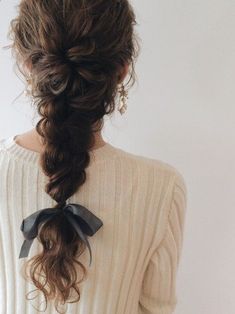 Messy Braid, Loose Braids, Penteado Cabelo Curto, French Manicure, Aesthetic Hair, Hair Dos, Braid Styles, Pretty Hairstyles, Hair Looks