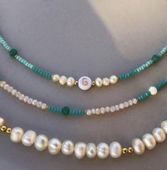 Beaded Necklace Inspiration, Necklace Inspo Beads, Ideas Collares Bolitas, Aesthetic Beaded Jewelry, Trendy Beaded Necklace, Pulseras Kandi, Indie Jewelry, Common Thread, Beaded Necklace Diy