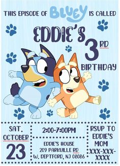 an image of a birthday card with two cartoon cats and dog characters on the front