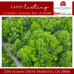 an aerial view of trees with the words land listing above it and below it, there is