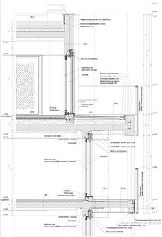 an architectural drawing showing the details of a building