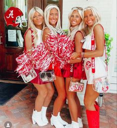 Red Game Day Outfit, Bama Gameday Outfit, Tech Fits, Alabama Gameday Outfit, Bama Gameday, Trendy College Outfits, Bama Rush