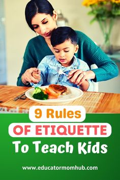 How to Teach Kids Good Manners: The True Meaning of Etiquette and Why It's Important Good Table Manners, Teaching Manners, Rules For Kids, How To Teach Kids, Good Manners, Kids Behavior, Visual Learners, Preschool Games, Teach Kids