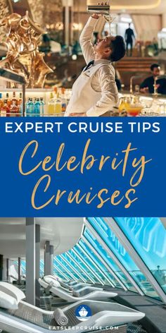 a cruise ship with the words expert cruise tips celebrity cruises