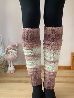 Trendy hand knitted leg warmers is sure to keep the chill out, keeping you warm and looking gorgeous.  Created from a very soft yarn (20% wool, 80% acrylic) crafted in a small mountain town in Bulgaria, Europe.     READY FOR SHIPPING Hand wash and lay flat to dry Check out other colors and hand knitted accessories  http://www.etsy.com/shop/nevita Colors may vary slightly due to the color calibration of each individual monitor. We guarantee that all products are 100% handmade. Size may vary sligh Pink Leg Warmers, Knitted Leg Warmers, Knitted Accessories, Fitness Dance, Yoga Socks, Mountain Town, White Hand, Knitting Accessories, Color Calibration