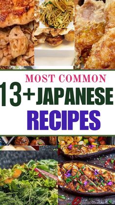 the most common 13 + japanese recipes