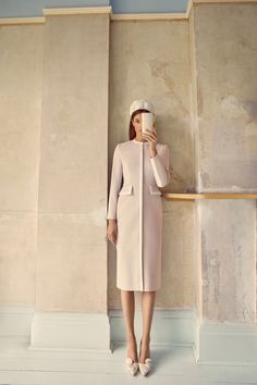 Rivoli Simple Coat Dress | Luxury Coats | Suzannah London Clean Lines Outfit, Kibbe Classic Outfits, Suzannah London, Early 1960s Fashion, Simple Elegant Dress, Coat Dresses, Simple Coat, Dress Luxury, Wool Crepe