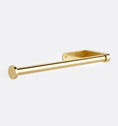 a brass door handle on a white background