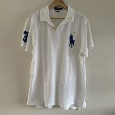 Polo Ralph Lauren White Polo Shirt Blue Big Pony Horse Custom Fit Size Xlarge Items Are Preowned, Not Brand New. See Pictures Before Buying. I’m Pleased To Answer Any Questions You May Have. Please Send All Offers Through Offer Link. D6 Horse Custom, White Polo Shirt, Pony Horse, Lauren White, White Polo, Ralph Lauren Shirt, Custom Fit, Polo Ralph, Mens Polo