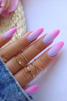 Purple Ombre Nails, Pink Ombre Nails, Purple Nail Designs, Purple Nail, Ombre Nail Designs, Nail Art Ombre, Pink Nail