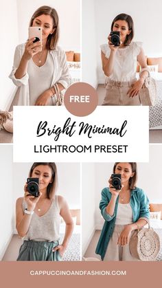 the bright minimal lightroom preset is perfect for any girl in her life and it's easy to use